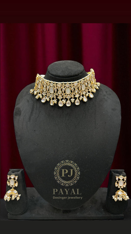 MOSSONITE KUNDAN SET #117