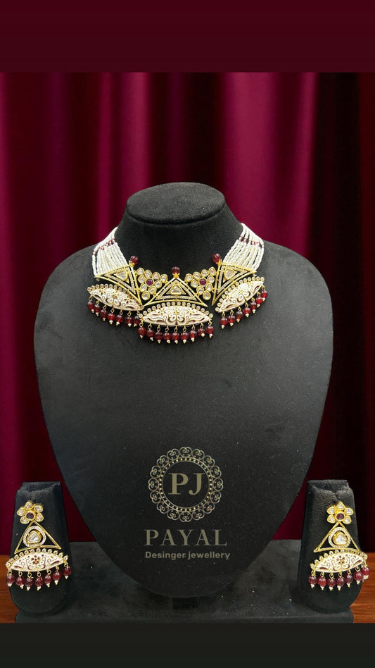 MOSSONITE KUNDAN SET #105