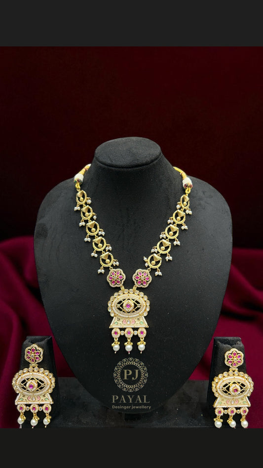 MOSSONITE KUNDAN SET #115