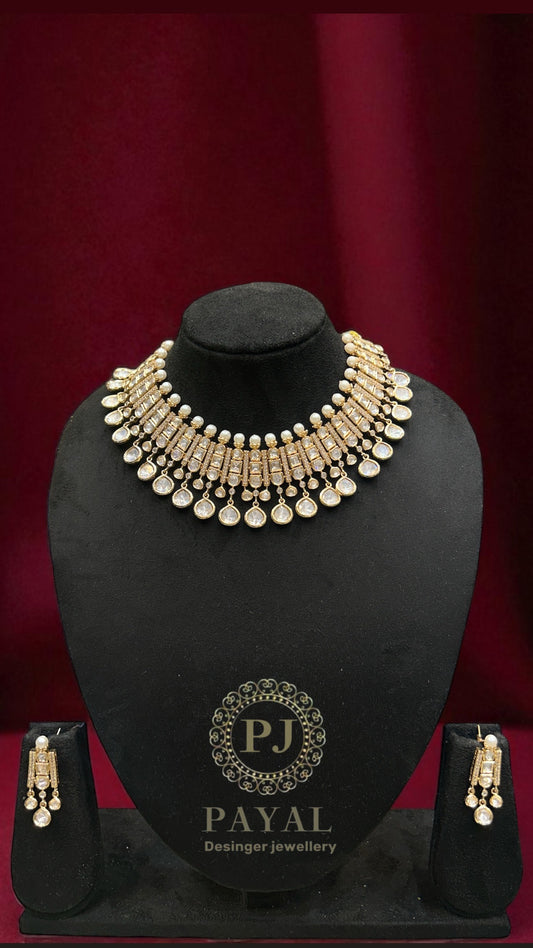 MOSSONITE KUNDAN SET #102