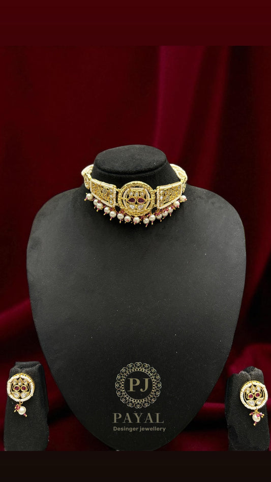 MOSSONITE KUNDAN SET #116