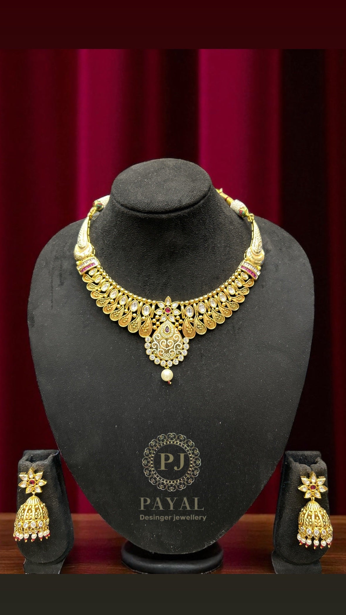MOSSONITE KUNDAN SET #126