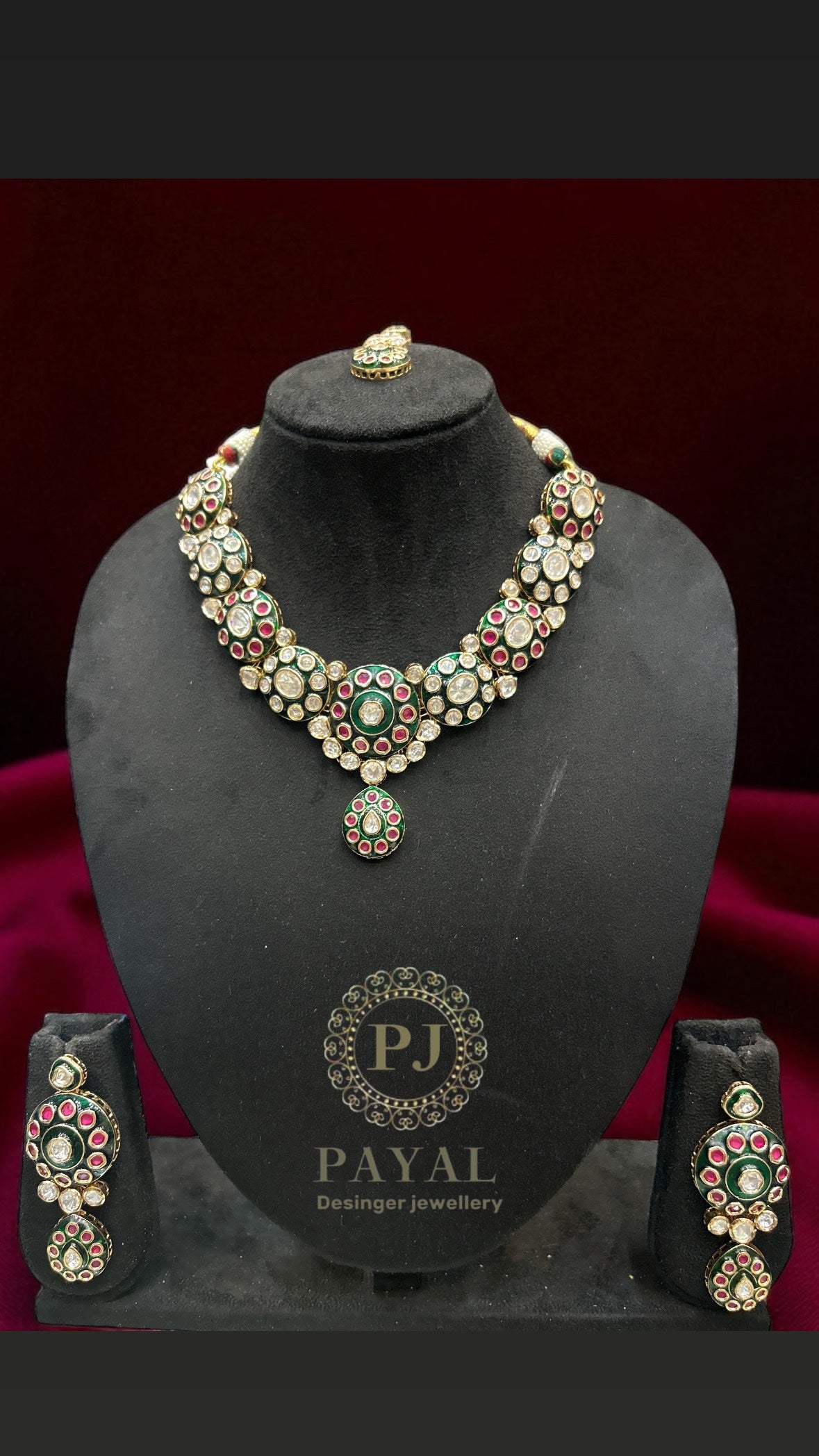 MOSSONITE KUNDAN SET #123