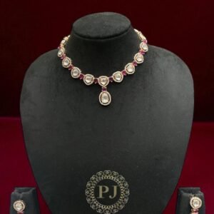 MOSSANITE KUNDAN SET